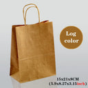 Kraft Colored Paper Gift Bags With Handles, 10 30 50 Pack For Jewelry Weddings Party