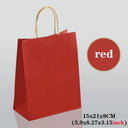 Kraft Colored Paper Gift Bags With Handles, 10 30 50 Pack For Jewelry Weddings Party