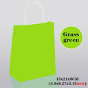 Kraft Colored Paper Gift Bags With Handles, 10 30 50 Pack For Jewelry Weddings Party