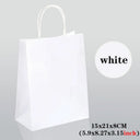Kraft Colored Paper Gift Bags With Handles, 10 30 50 Pack For Jewelry Weddings Party
