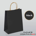 Kraft Colored Paper Gift Bags With Handles, 10 30 50 Pack For Jewelry Weddings Party