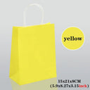 Kraft Colored Paper Gift Bags With Handles, 10 30 50 Pack For Jewelry Weddings Party