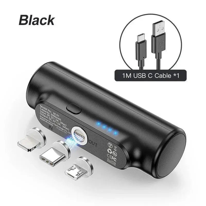 KUULAA 3000mAh Magnetic Power Bank for iPhone and Samsung