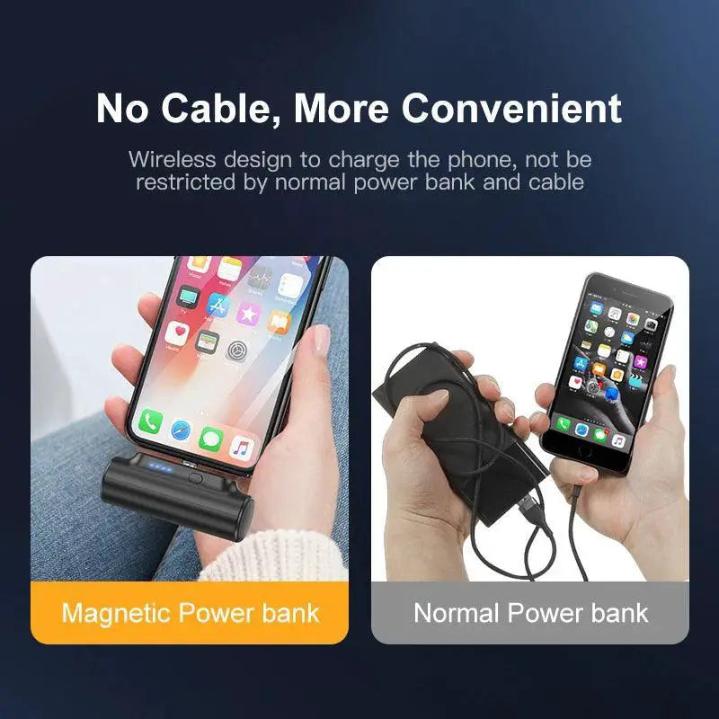 KUULAA 3000mAh Magnetic Power Bank for iPhone and Samsung