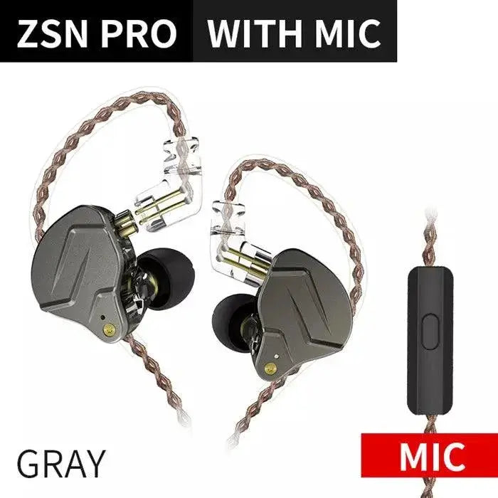 KZ ZSN Pro Hybrid Earphones Premium Bluetooth Audio