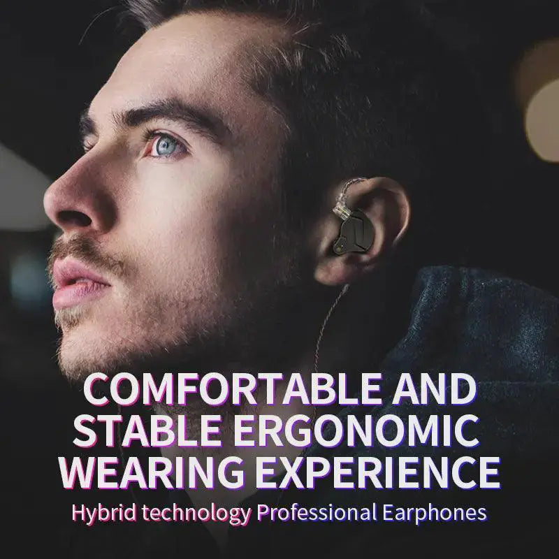KZ ZSN Pro Hybrid Wired Earphones High Fidelity Headset