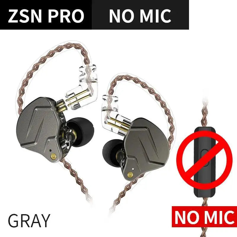 KZ ZSN Pro Hybrid Wired Earphones High Fidelity Headset