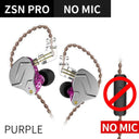 KZ ZSN Pro Hybrid Wired Earphones High Fidelity Sport Headset