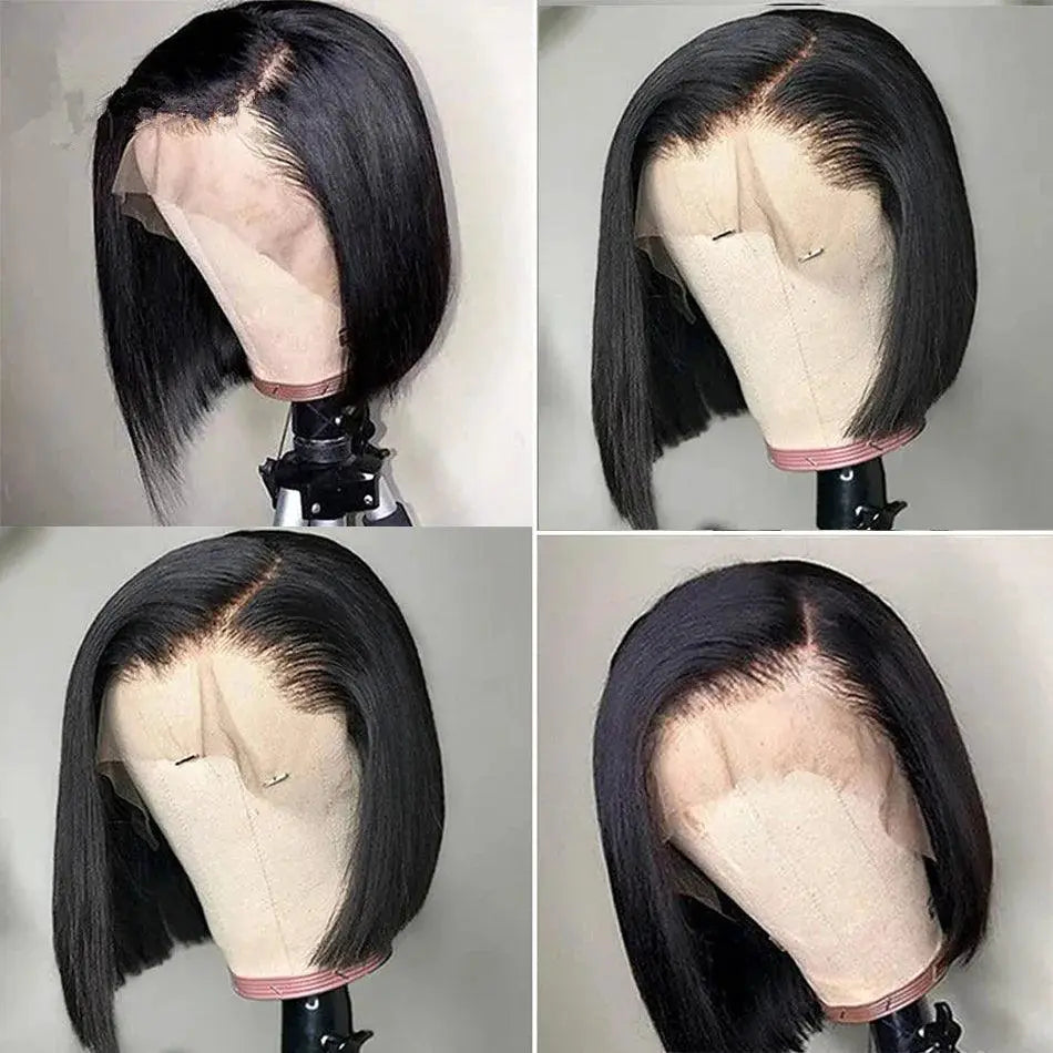 Lace Front Bone Straight Bob Wig Remy Hair Effortless Style