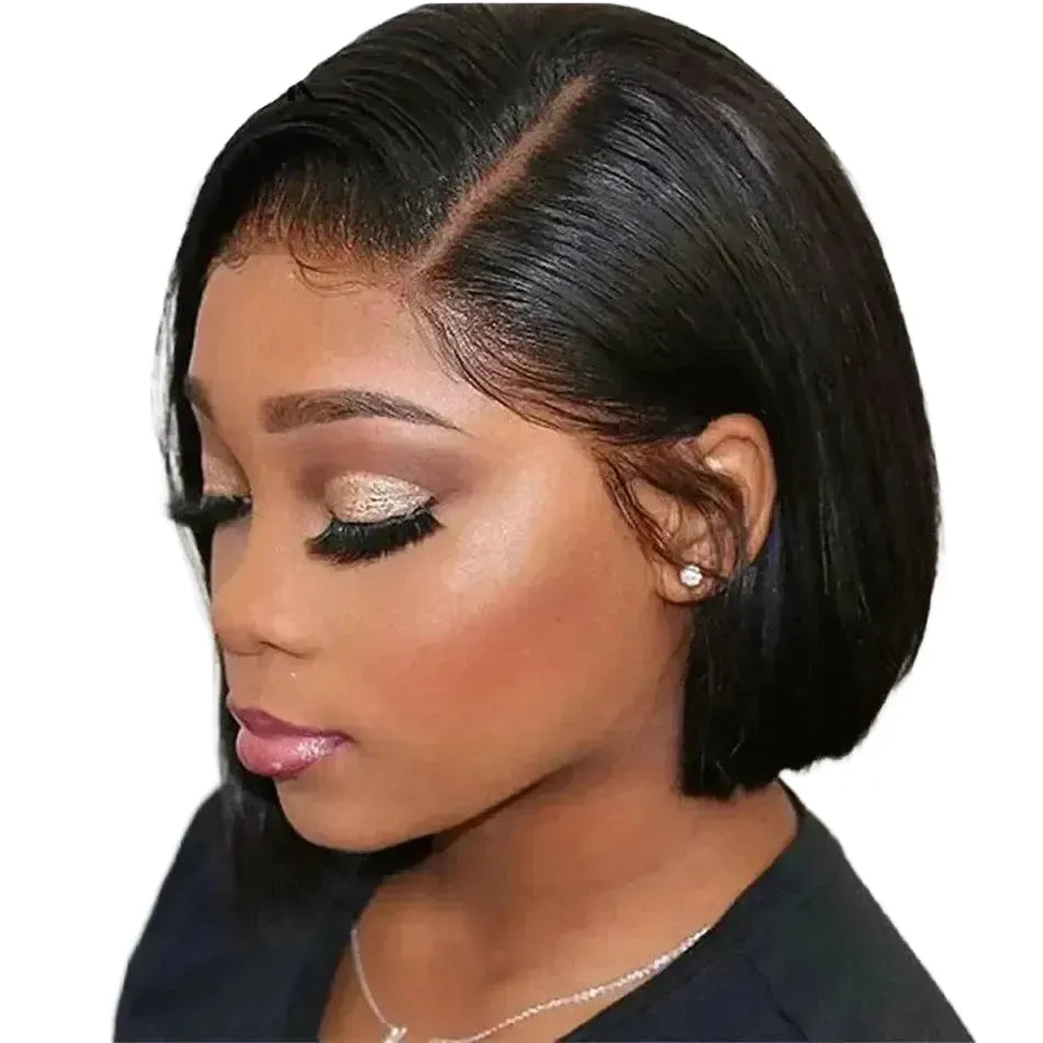 Natural Look Bob Wig for Professionals — natural side part