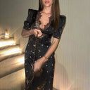 Lace Patchwork Maxi Dress for Women Bold