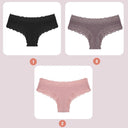 Lace Seamless Cotton Panties Elegant Low Waist Women Underwear