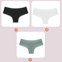 Lace Seamless Cotton Panties Elegant Low Waist Women Underwear