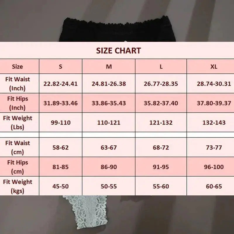 Lace Seamless Cotton Panties Low Waist Women Underwear