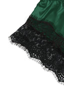 LaceLuxe See Through Bralette Cami Top And Shorts Set Plus - Breathable Nightie