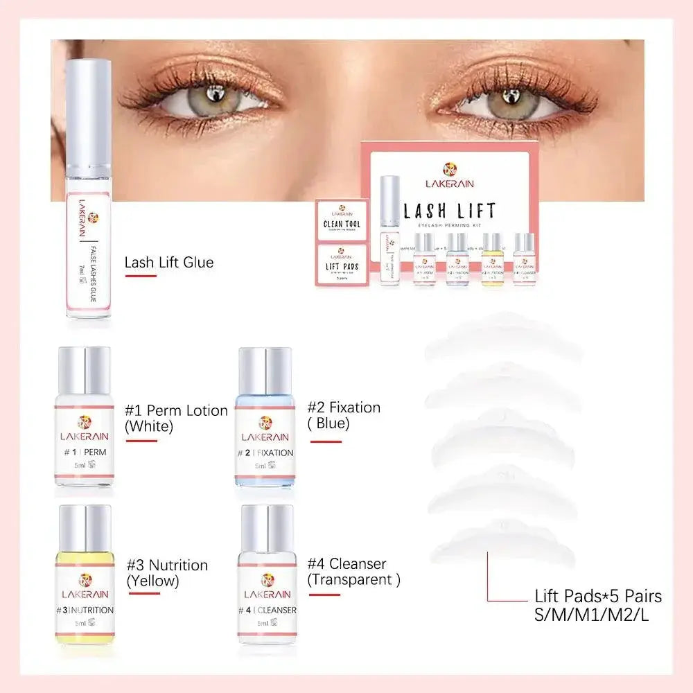 Lakerain Lash Lift Pro Kit Glamorous Curling Effect