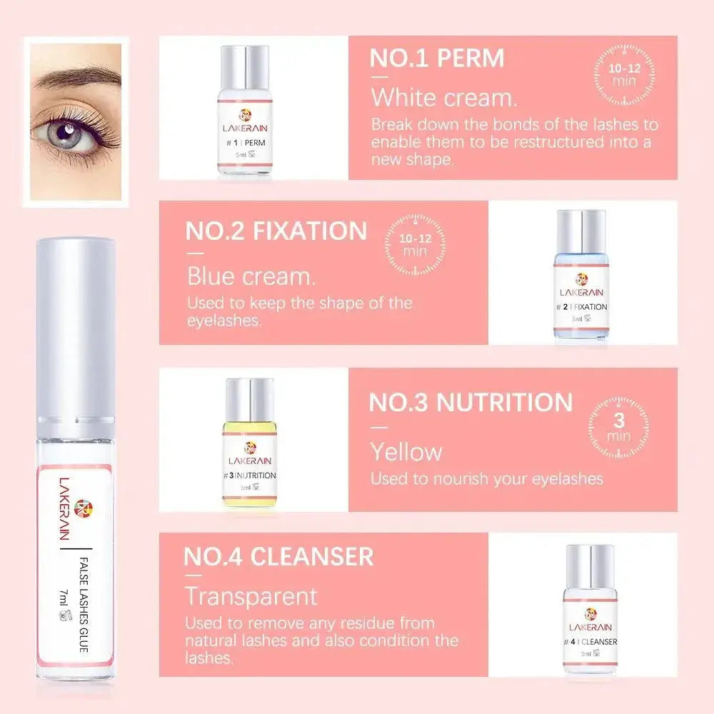 Lakerain Lash Lift Pro Kit Glamorous Curling Effect