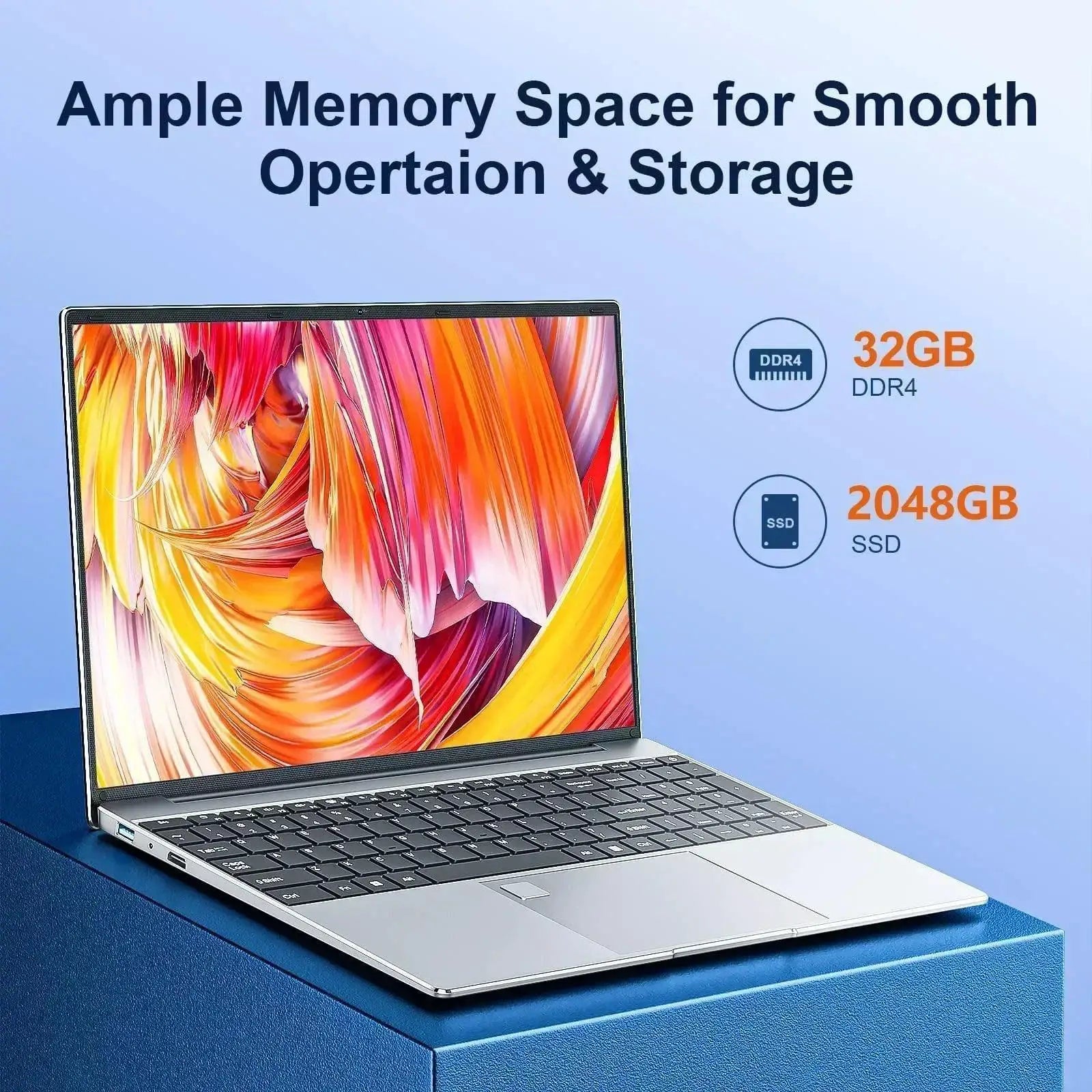 Laptop 15.6 Inch 32GB 2TB Intel Celeron N5095 Windows 11