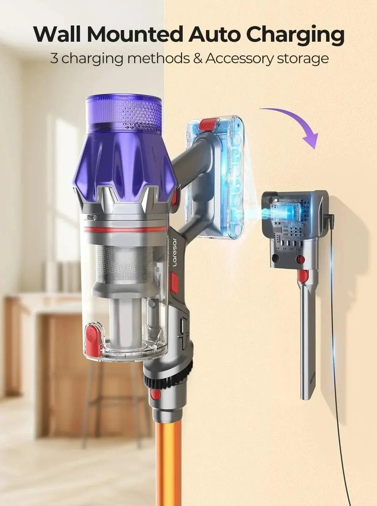 Laresar V7 Cordless Vacuum Cleaner Ultimate Smart Cleaning