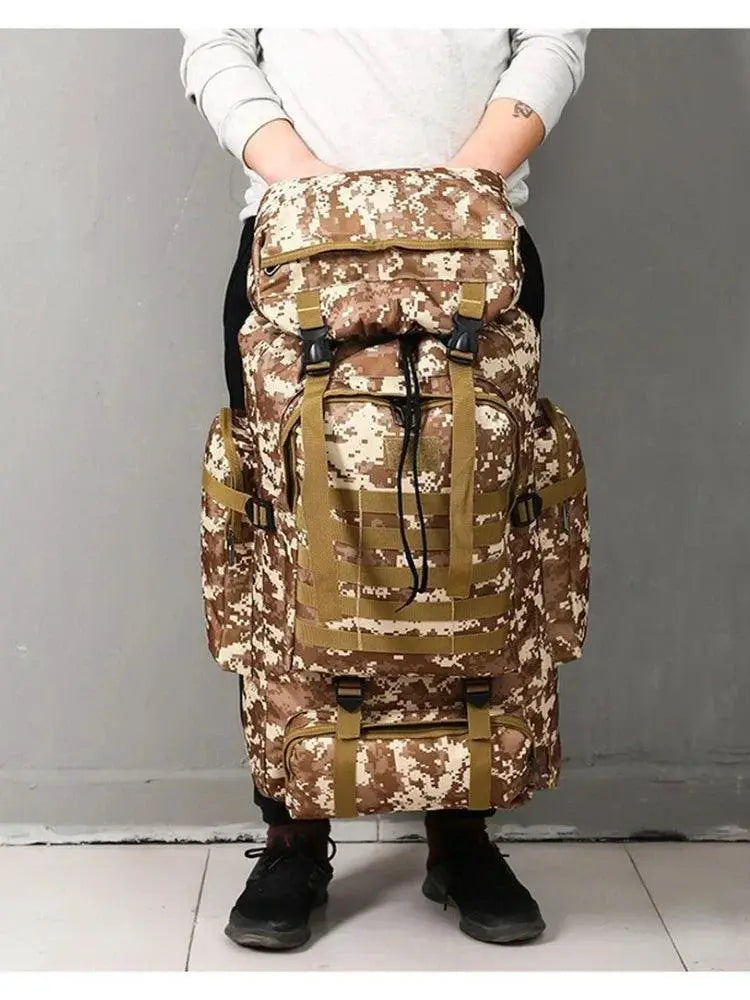 80L 100L Tactical Backpack For Hiking And Camping Gear