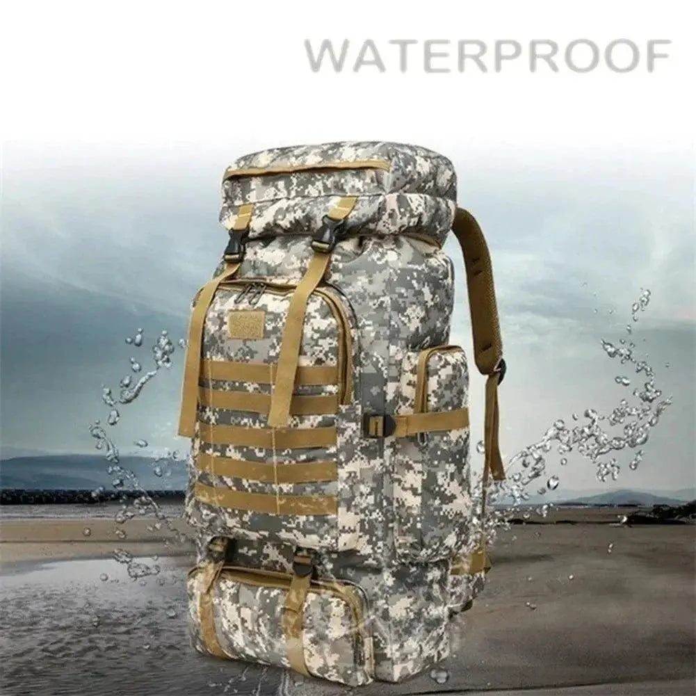 80L 100L Tactical Backpack For Hiking And Camping Gear