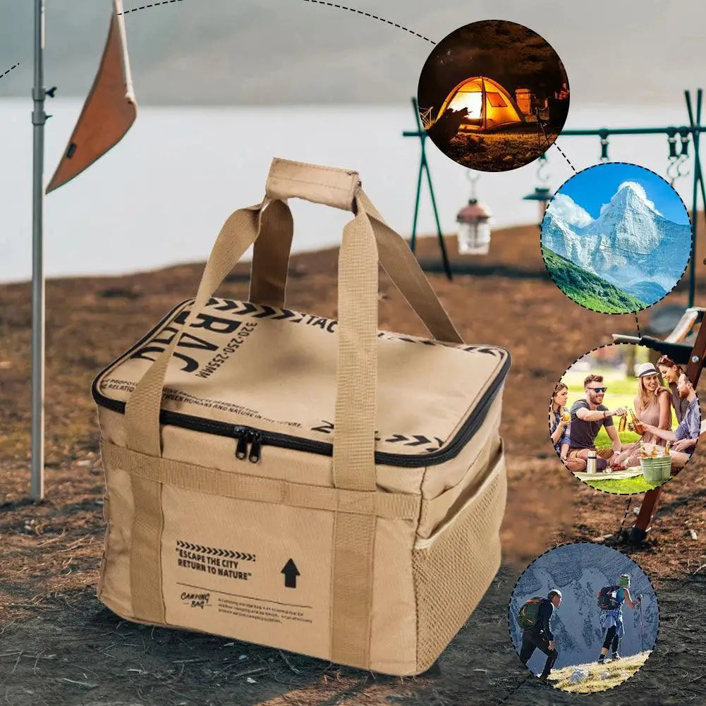 Large Capacity 20L Picnic Storage Bag For Camping And Travel