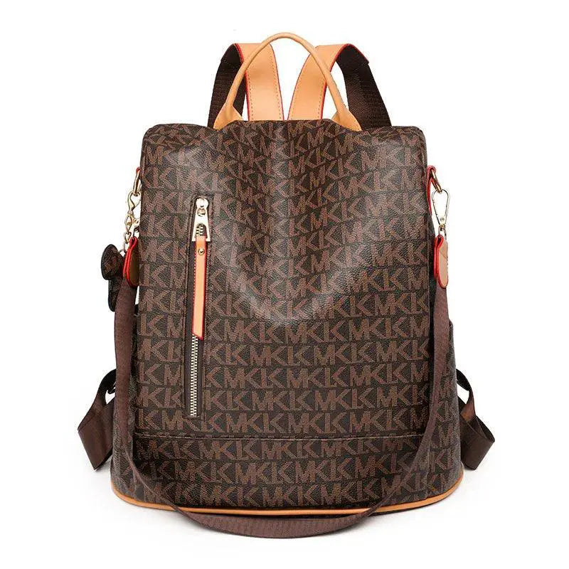 Large Capacity Anti Theft Backpacks Fashion Printed PVC Bags