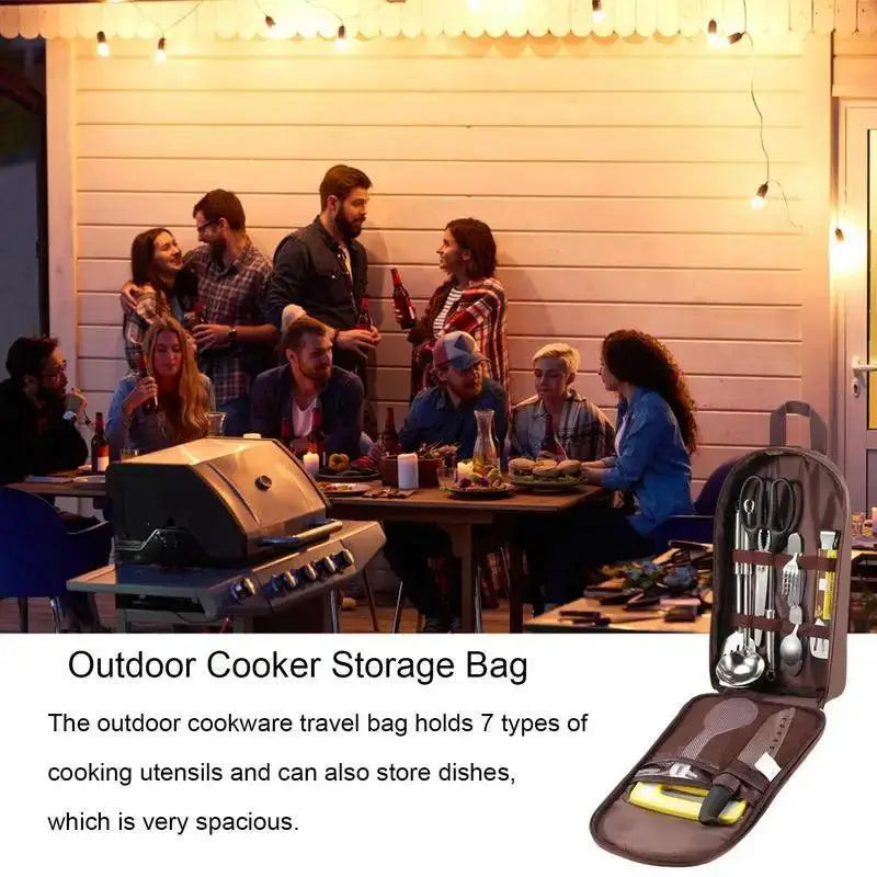Large Capacity Camping Utensil Organizer Bag For Travel