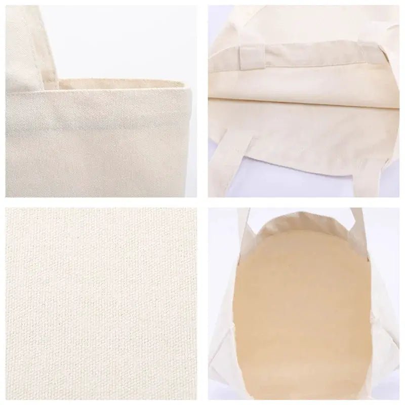 Large Capacity Canvas Tote Bag Eco Friendly Reusable Grocery Shopping Bag