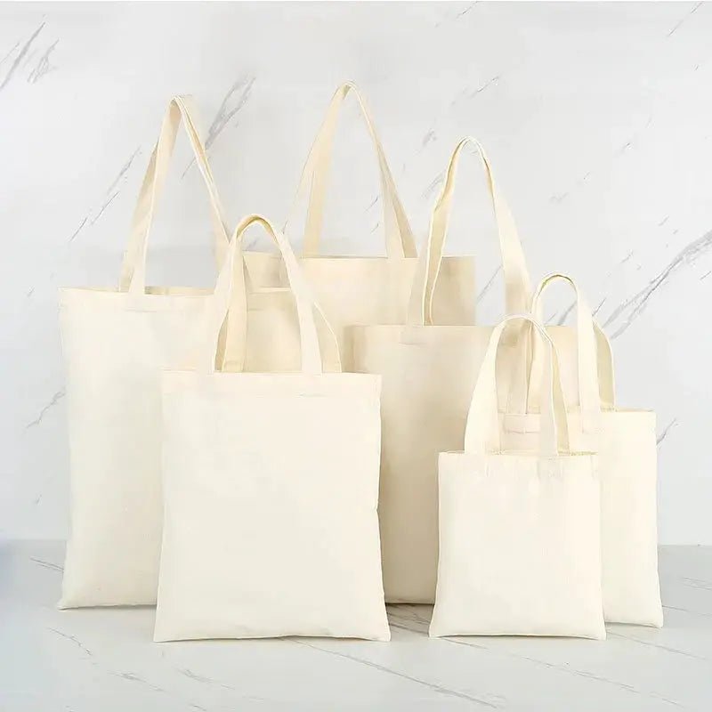 Large Capacity Canvas Tote Bags With DIY Painting Pattern Eco Friendly Shopping