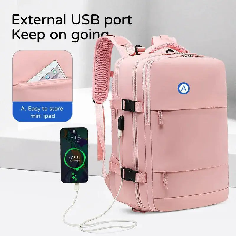 Large Capacity Womens Travel Backpack Multi Function Bag