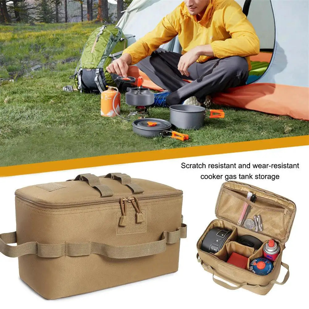 Large Capacity Outdoor Camping Gas Tank Organizer For Tools