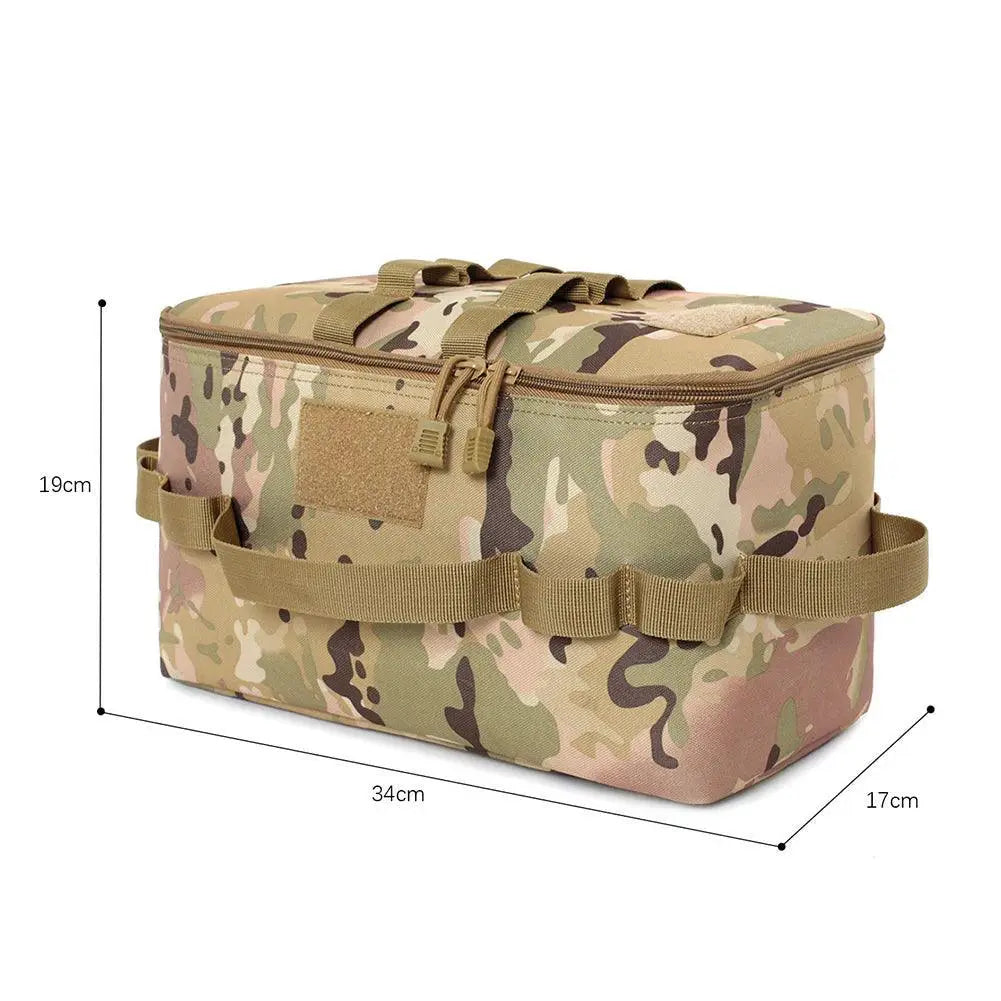 Secure Gas Tank Organizer for Camping — Army Green L