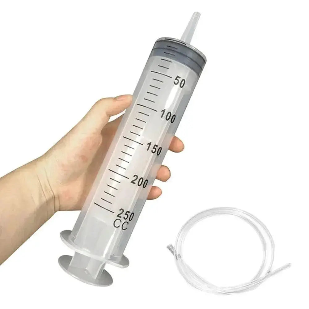 Large Capacity Pet Feeding Syringe 1.3m Hose For Hydroponics
