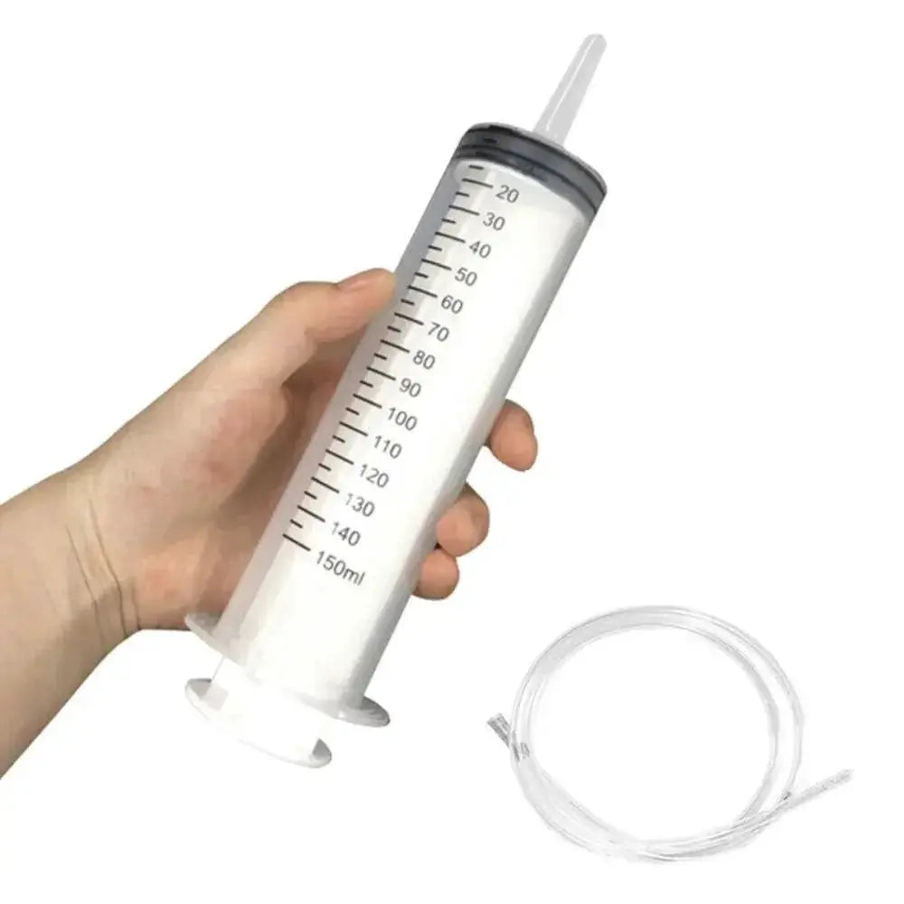 Large Capacity Pet Feeding Syringe 1.3m Hose For Hydroponics
