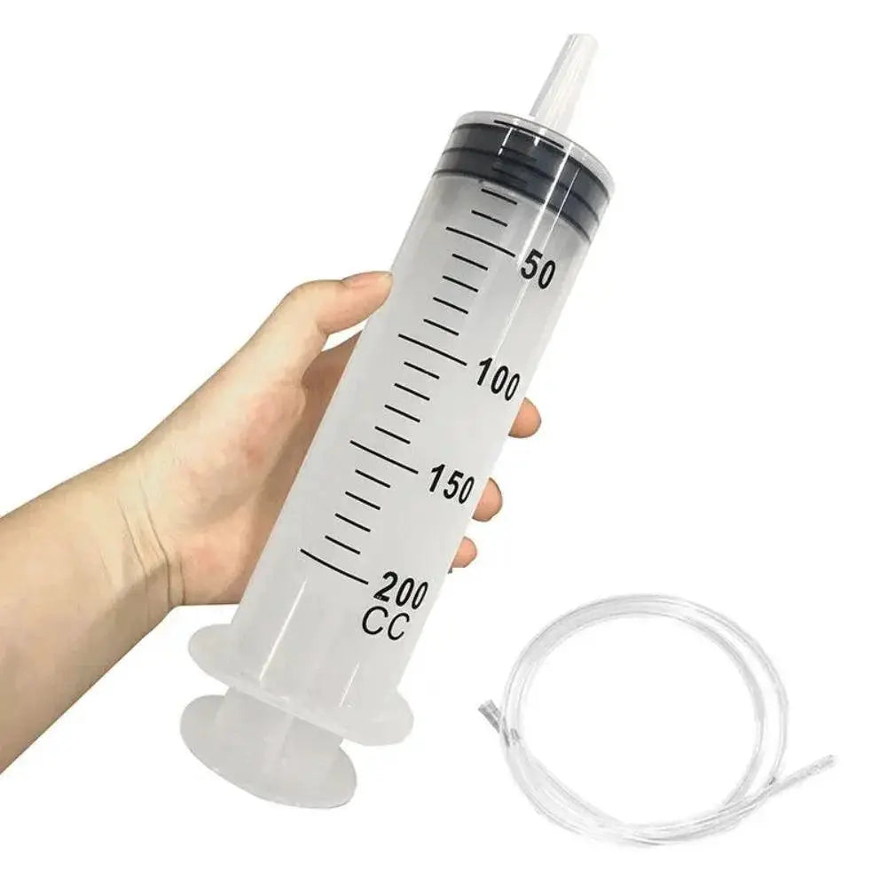 Large Capacity Pet Feeding Syringe 1.3m Hose For Hydroponics