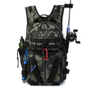 Large Capacity Tactical Fishing Backpack For Outdoor Use