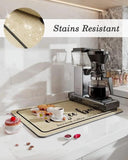 Large Coffee Lover's Kitchen Mat Absorbent Drying Pad