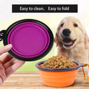 Large Collapsible Silicone Dog Bowl Portable Travel Feeder Toy