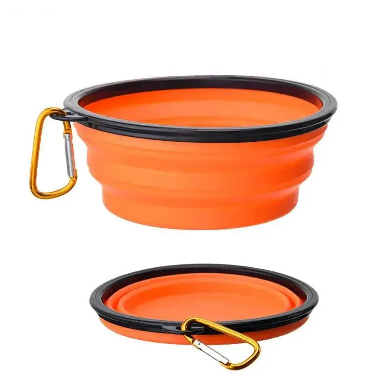Large Collapsible Silicone Dog Bowl Portable Travel Feeder