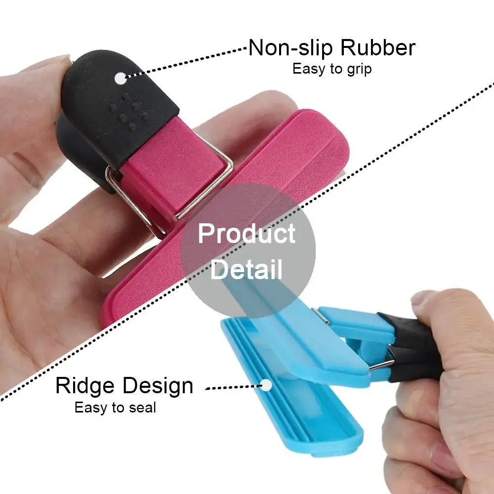 Large Plastic Chip Bag Clips Assorted Sizes Tight Seal for Coffee Bread Bags