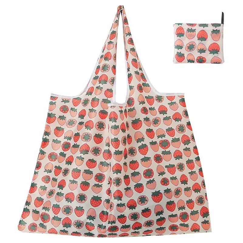 Large Reusable Grocery Bags Foldable Nylon Washable Heavy Duty Zero Waste