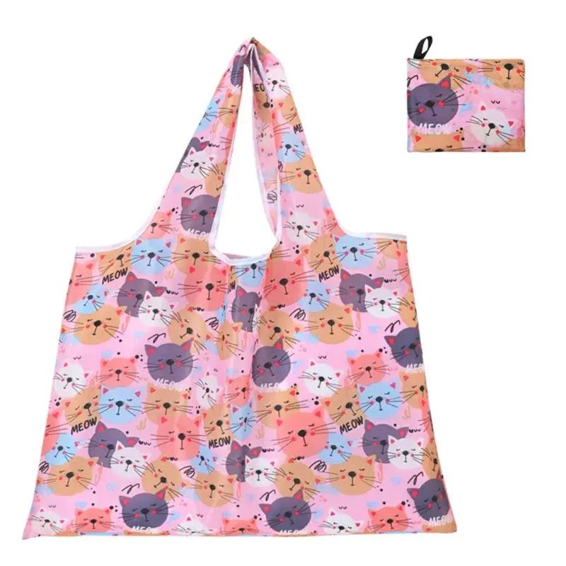 Large Reusable Grocery Bags Foldable Nylon Washable Heavy Duty Zero Waste