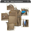 Large Tactical Backpack 3 Day Assault Pack Waterproof Rucksack