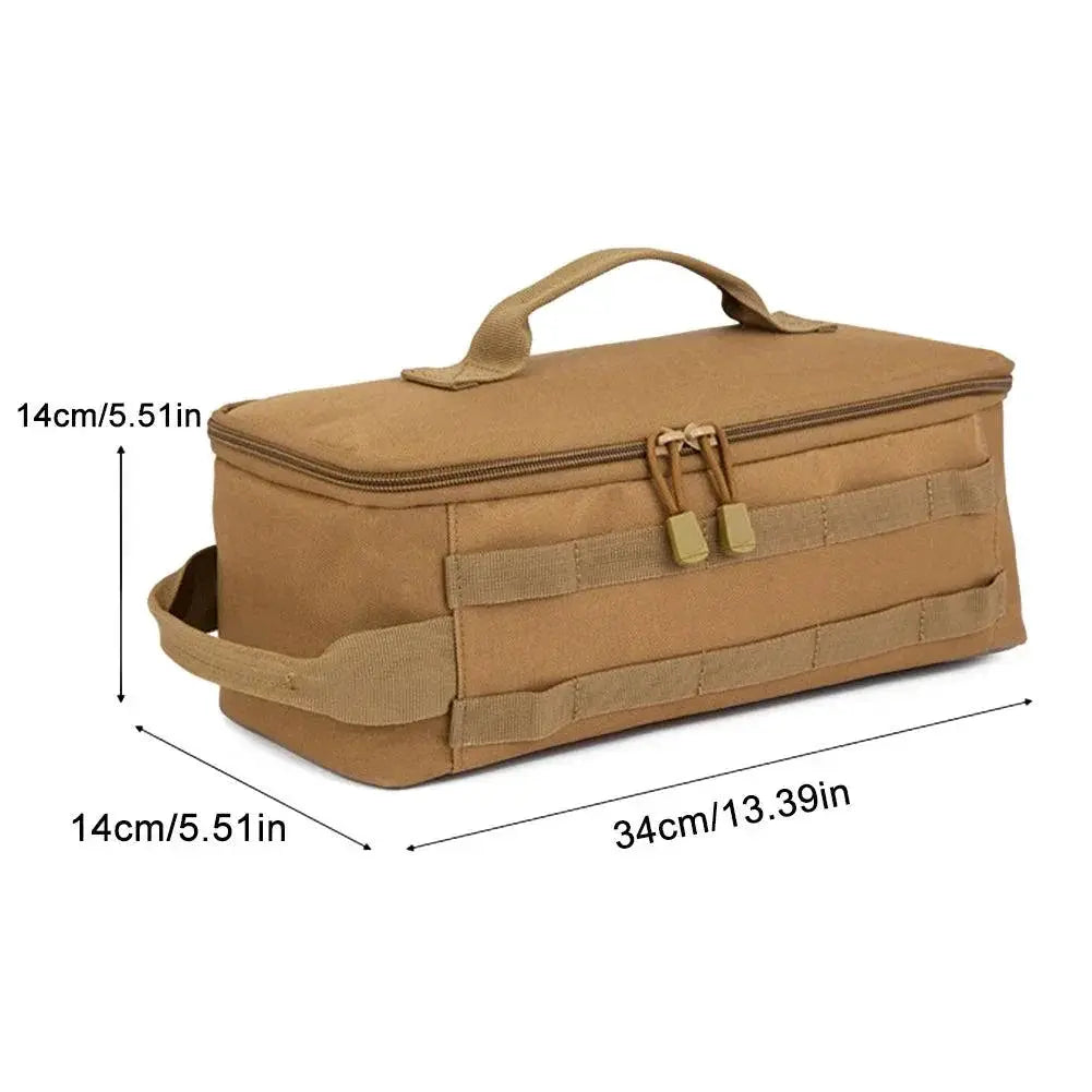 Large Tactical Camping Organizer Bag With Double Zippers