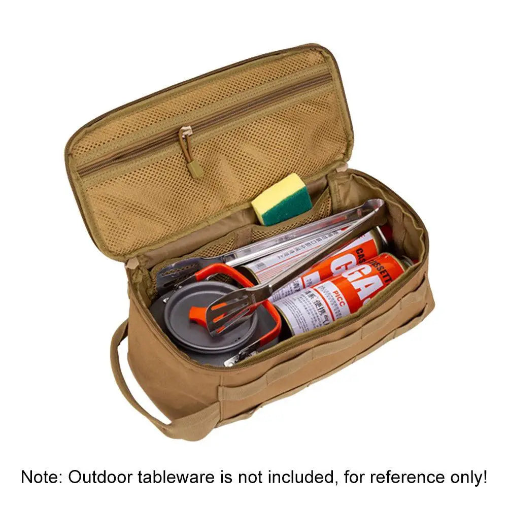 Large Tactical Camping Organizer Bag With Double Zippers