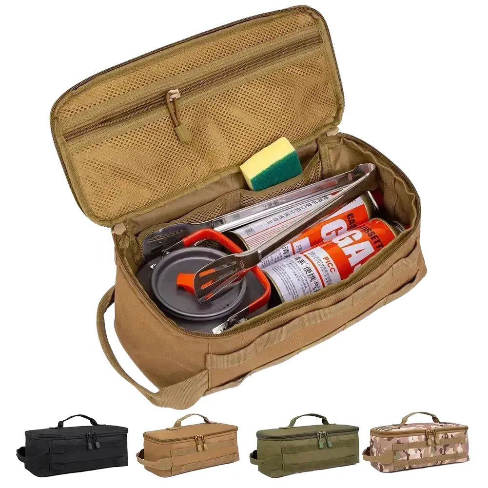 Expandable Camping Bag for Outdoor Use — Camouflage