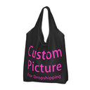 Large Tote Bag for Women with Logo Print