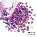 Laser Star Holographic Nail Art Sequins Sparkly DIY Kit