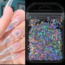 Laser Star Holographic Nail Art Sequins Sparkly DIY Kit